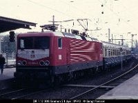 E092-33  DR 112 008 Bremen 21 April 1993 : Bremen, Platser, Tyska järnvägar, Tyska lok, Tyskland